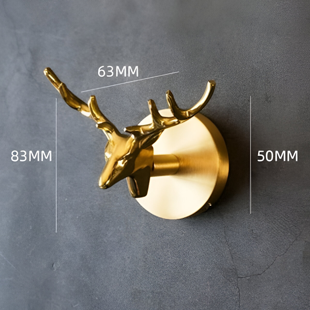 Tier-Wandhaken mit Goldfinish