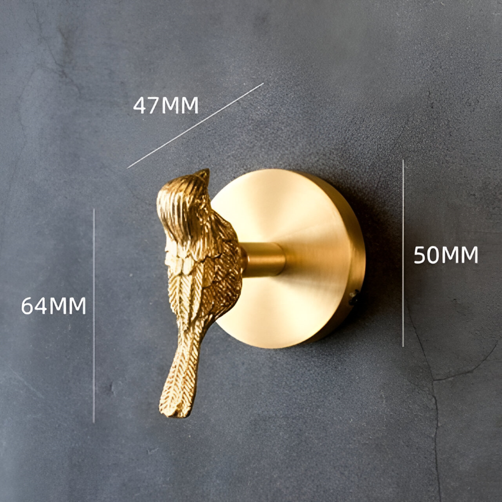 Tier-Wandhaken mit Goldfinish