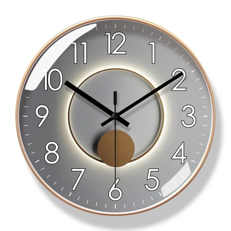 Leise Designer-Wanduhr