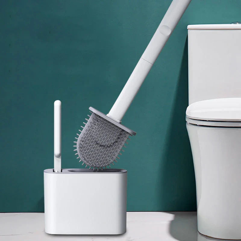 Silikon-Toilettenbürste mit Wandhalterung – Hygienisch und leicht zu reinigen