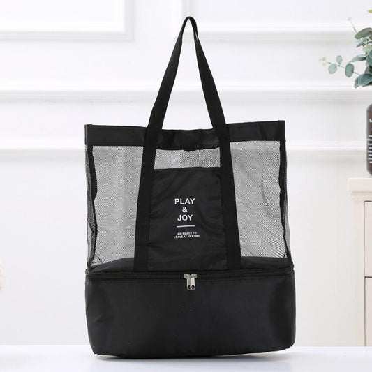 2-in-1-Strandtasche mit isoliertem Kühlfach