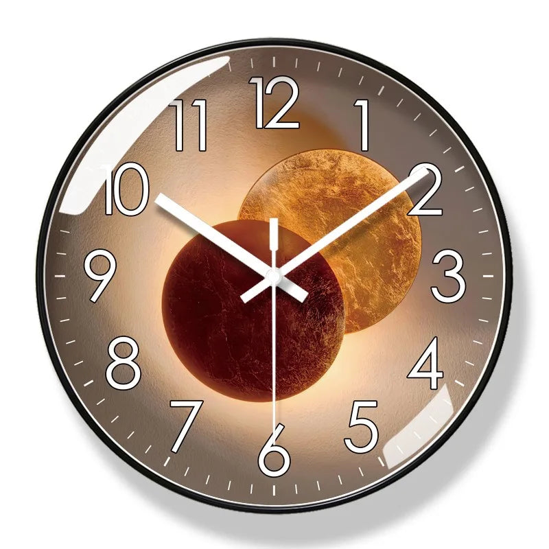 Leise Designer-Wanduhr