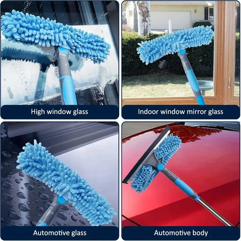 Fensterreiniger mit Abzieher – Reichweite bis zu 445 cm