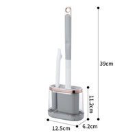 Silikon-Toilettenbürsten-Set mit Wandhalterung & Abflussreiniger