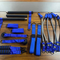 Widerstandsband-Trainingsset für Zuhause mit Stange und Zubehör