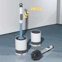 Silikon-Toilettenbürste mit Seifenspender – Hygienisch und Ohne Kontakt