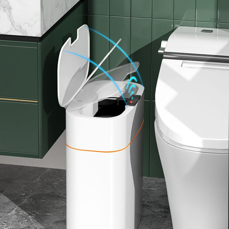 Sensor-Mülleimer mit automatischem Deckel – Immer hygienisch