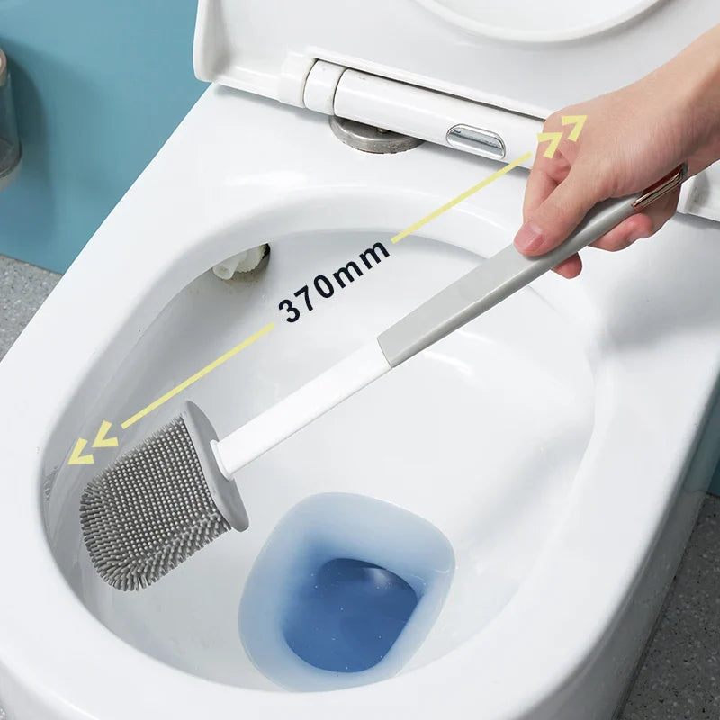 Silikon-Toilettenbürsten-Set mit Wandhalterung & Abflussreiniger