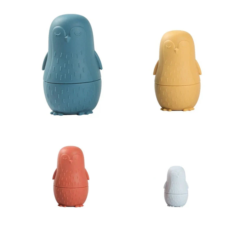 Silikon Stapelpuppen Set – Weich, Sicher und Lehrreich - 4er-Set
