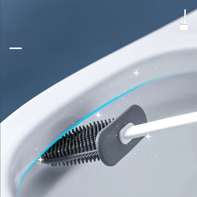 Silikon-Toilettenbürste mit Wandhalterung – Hygienisch und leicht zu reinigen
