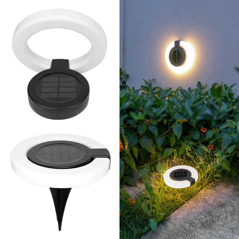 Solar-Gartenleuchte mit 360° schwenkbarem Leuchtkopf