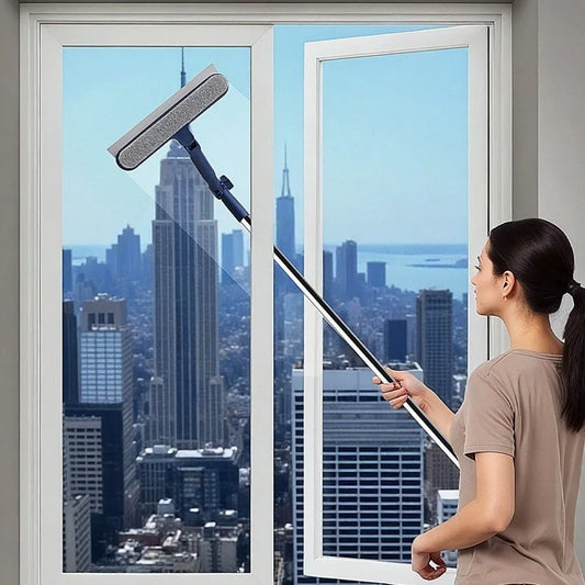Fensterputzer mit Teleskopstiel – Jede Ecke mühelos erreichen