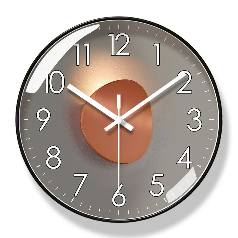 Leise Designer-Wanduhr