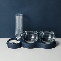 3-in-1 Futternapf-Set mit automatischem Wasserspender