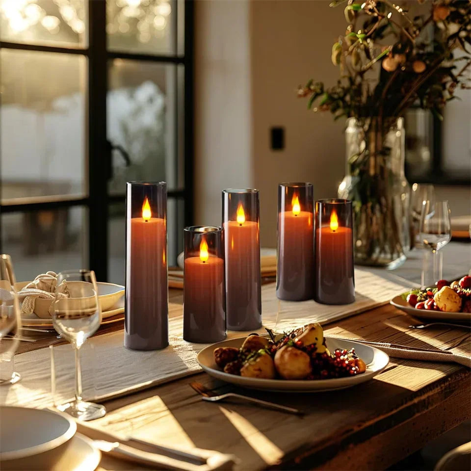 LED Kerzen Set realistisch