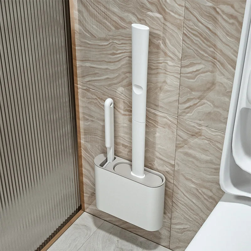 Silikon-Toilettenbürste mit Wandhalterung – Hygienisch und leicht zu reinigen
