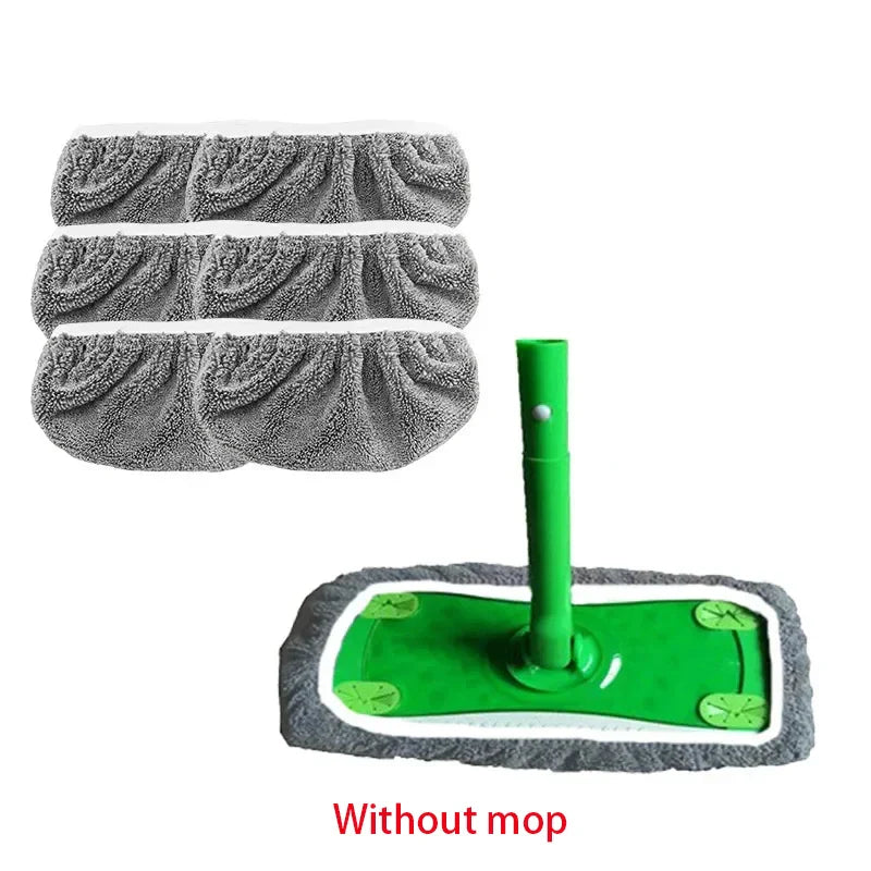 Mikrofaser-Mopp-Pads – Wiederverwendbar & Maschinenwaschbar (6er-Set)