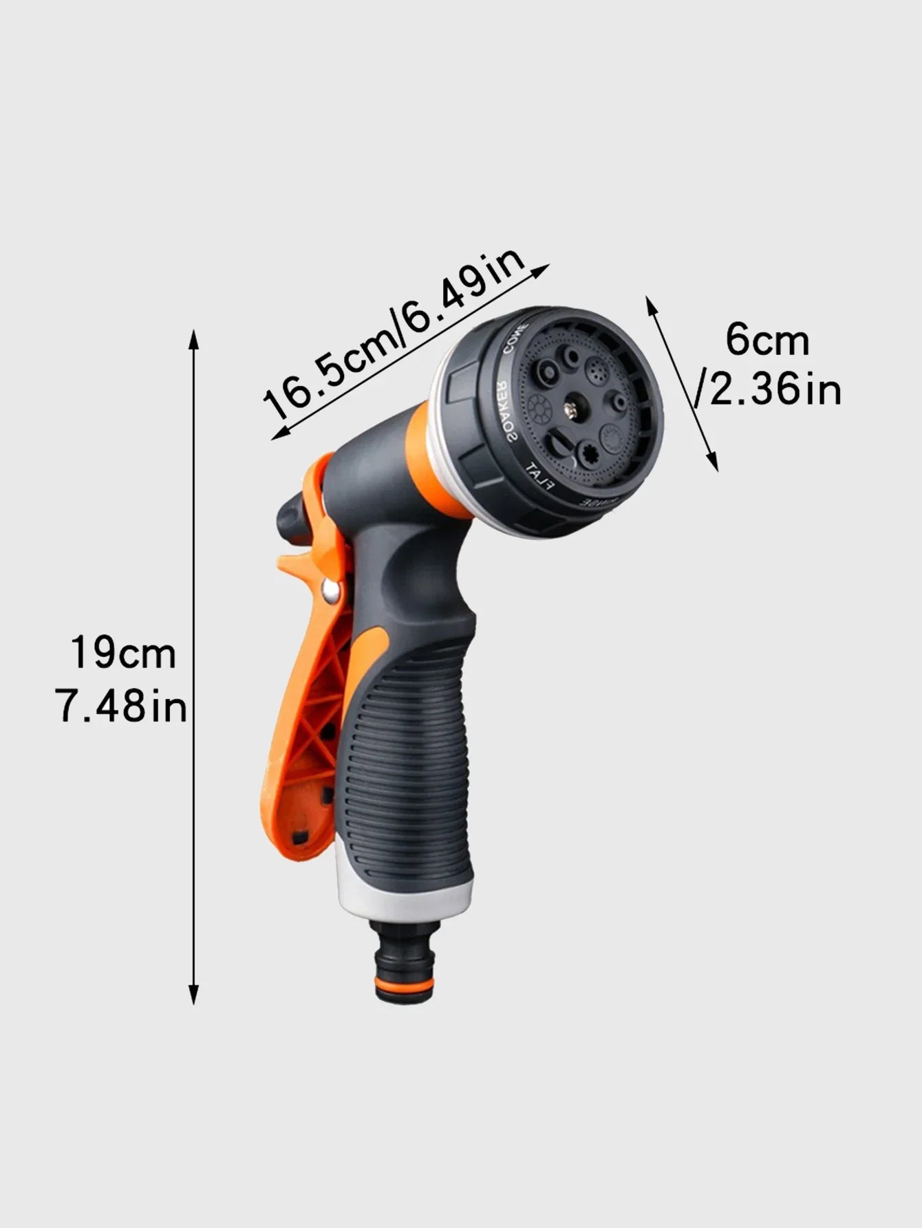 Garten-Sprühpistole mit 8 Sprühmustern – Für Bewässerung, Spülen und Autowäsche