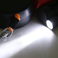 Doppelte Einzieh-Hundeleine mit LED-Taschenlampe – Zwei Hunde gleichzeitig führen