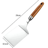 Quadratischer Wender mit Holzgriff – Präzises Wenden für Grill und Pfanne