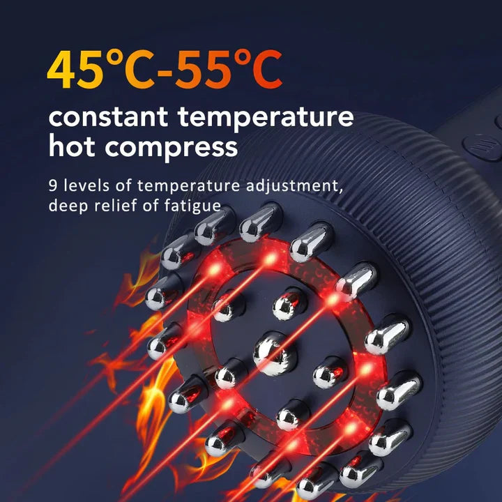 4-in-1 Massagegerät – Wärme, Vibration & Mikrostrom
