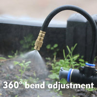 Garten-Bewässerungsset mit Vernebelungsdüsen – 20 m Schlauch mit 20 Sprinklerdüsen