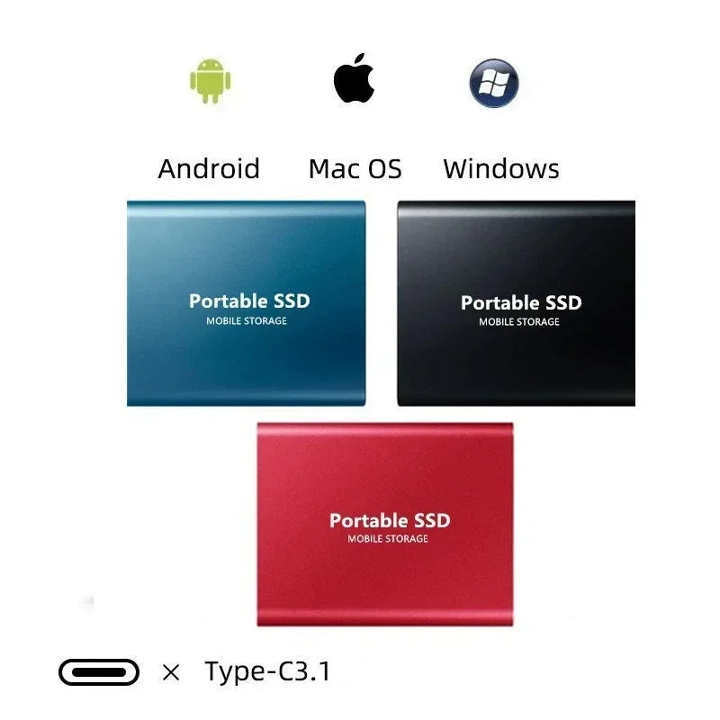 Externe SSD Festplatte 128GB – Ultraschnell USB 3.1
