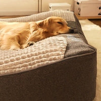 Orthopädisches Hundebett mit Rand – Kratzfest