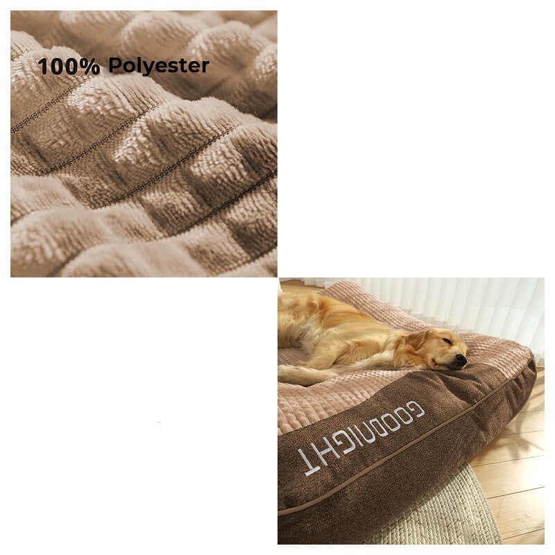 Orthopädisches Hundebett mit Rand – Kratzfest