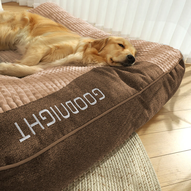 Orthopädisches Hundebett mit Rand – Kratzfest