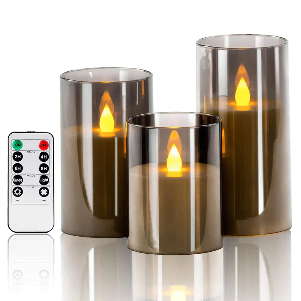 LED Kerzen Set realistisch