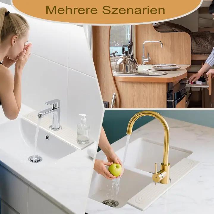 Saugstarke Steinmatte für Küche & Bad – Stilvoll, sauber und langlebig (2-teiliges Set)
