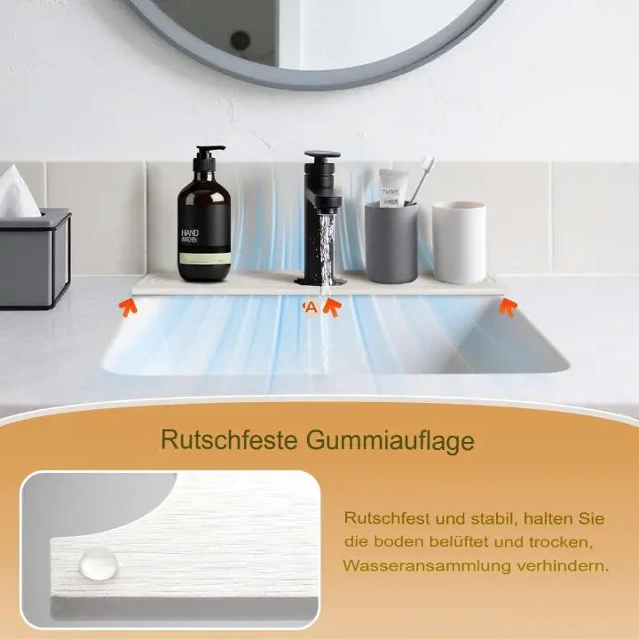 Saugstarke Steinmatte für Küche & Bad – Stilvoll, sauber und langlebig (2-teiliges Set)