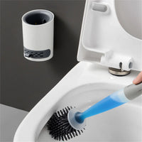 Silikon-Toilettenbürste mit Seifenspender – Hygienisch und Ohne Kontakt
