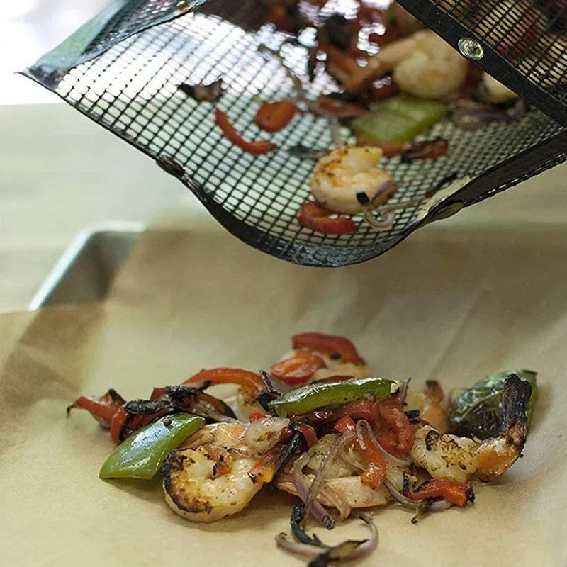 Antihaft-Grillbeutel aus Netzgewebe 3er-Set – Sauber Grillen ohne Aufwand
