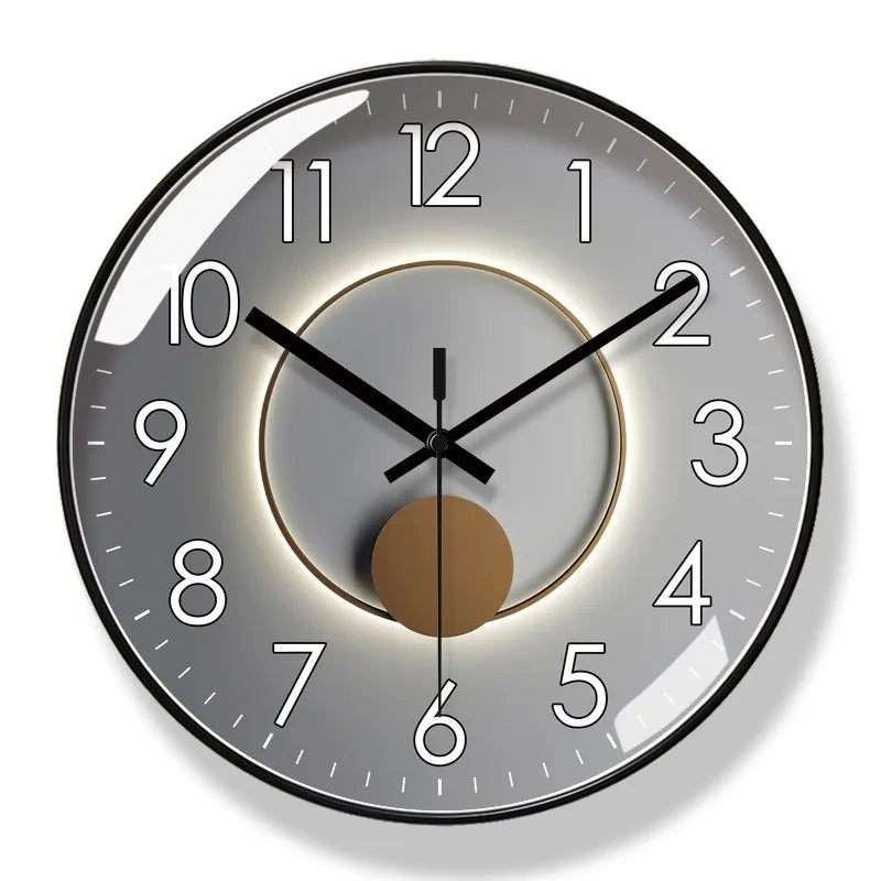 Leise Designer-Wanduhr