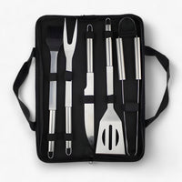 Edelstahl-Grillbesteck-Set mit Tragetasche – 3-teilig oder 5-teilig