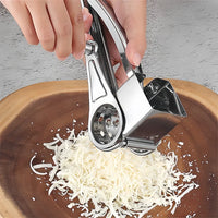 Edelstahl-Rotationsreibe – Handkurbel für Käse und Gemüse