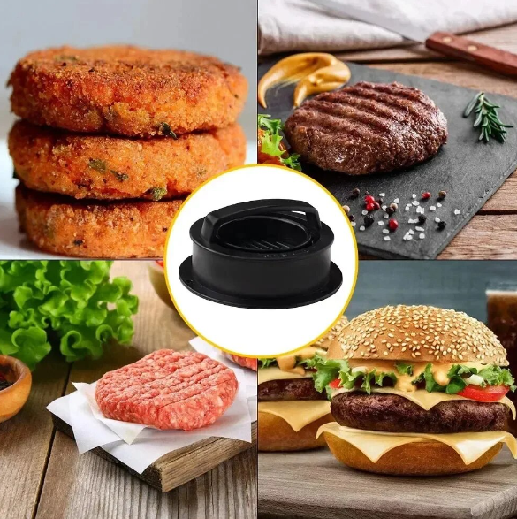 Burgerpresse mit Drehverschluss – Gleichmäßige Patties im Handumdrehen