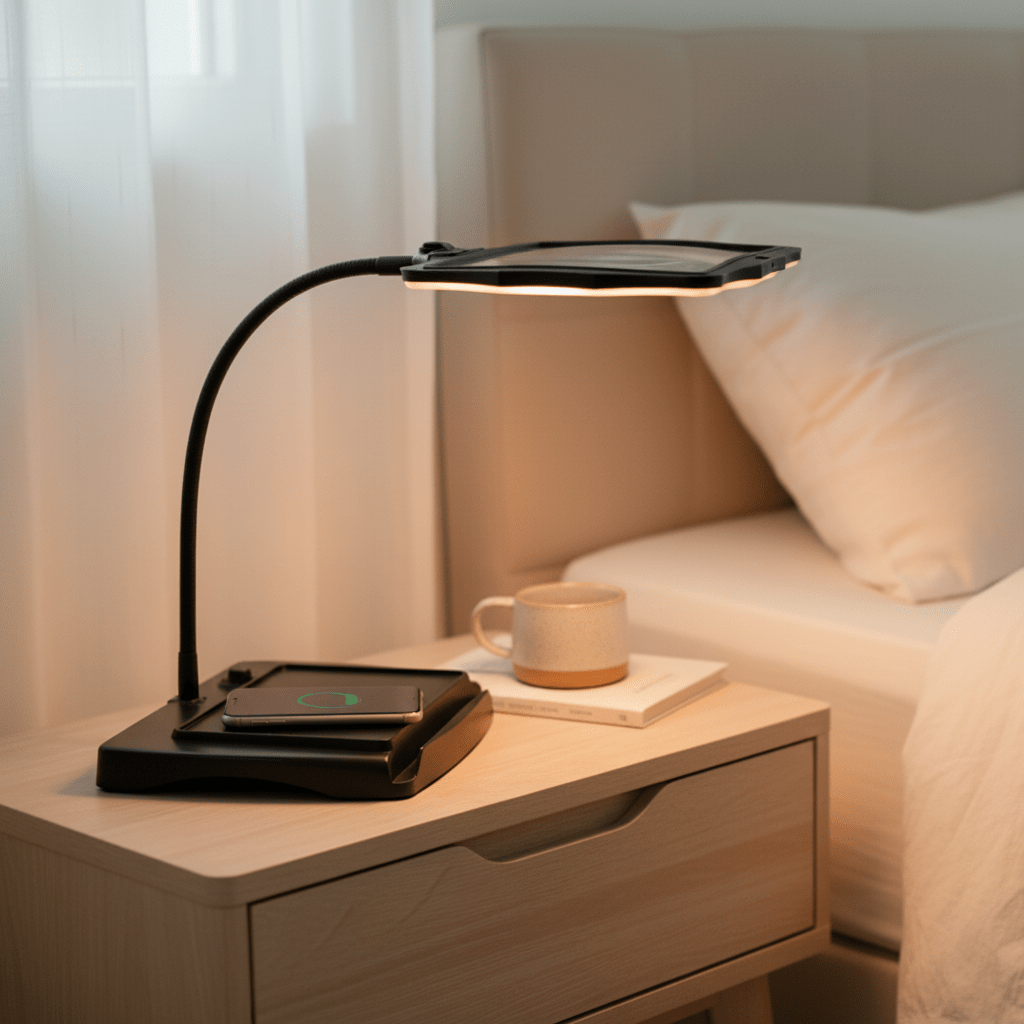 LED-Tischlupenlampe – Freihändiges Lesen & Arbeiten