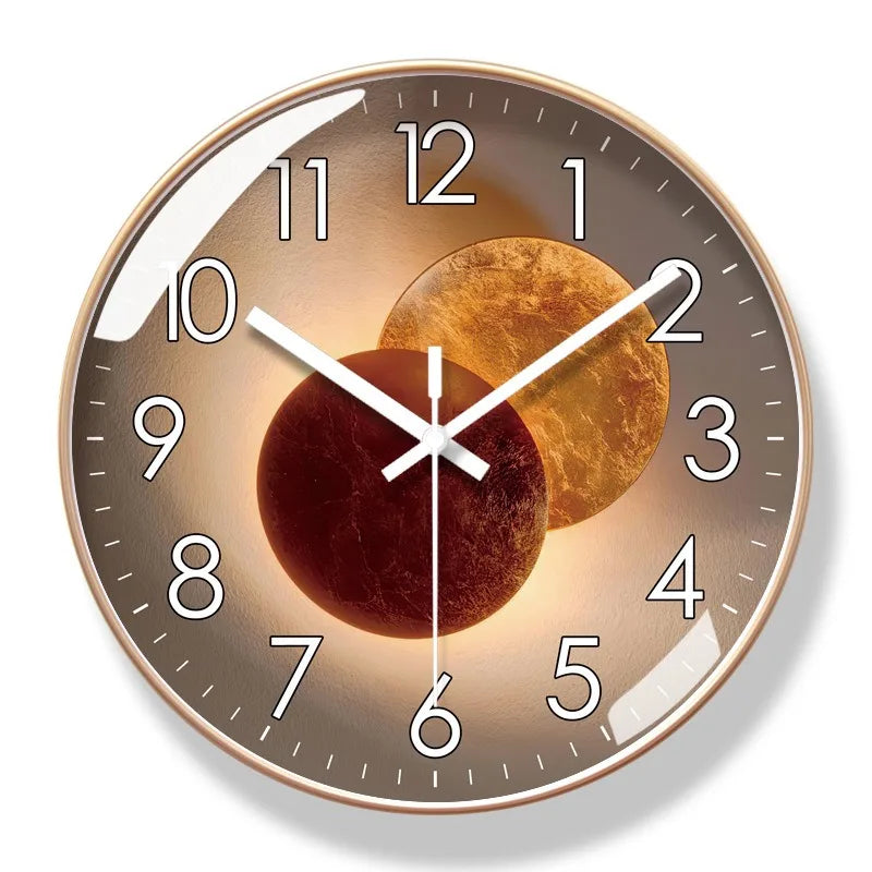 Leise Designer-Wanduhr