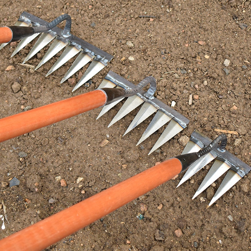 Gartenhacke aus Kohlenstoffstahl – Scharfe Zinken für Jäten und Bodenlockerung