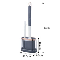 Silikon-Toilettenbürsten-Set mit Wandhalterung & Abflussreiniger