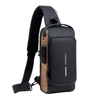 Crossbody-Bag mit USB-Anschluss & Zahlenschloss – Diebstahlsicher