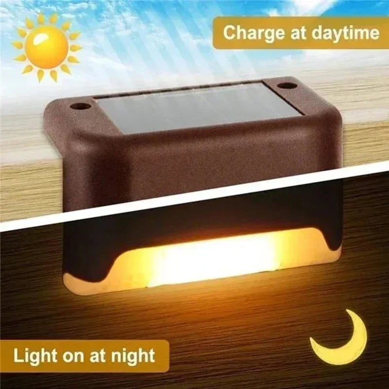Solar-Stufenleuchte 8er-Set – Sicher unterwegs, schön beleuchtet