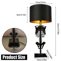 Gothic Skelett Tischlampe