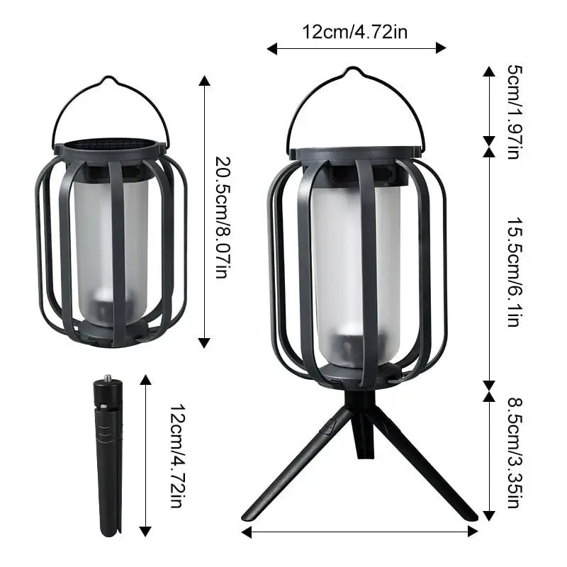 Solar Laterne mit 4 Einstellungen – Ideal für Camping & Gartenpartys