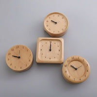 Wecker aus Buchenholz – Leises Uhrwerk, Minimales Design