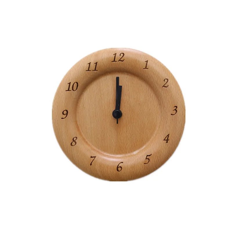 Wecker aus Buchenholz – Leises Uhrwerk, Minimales Design