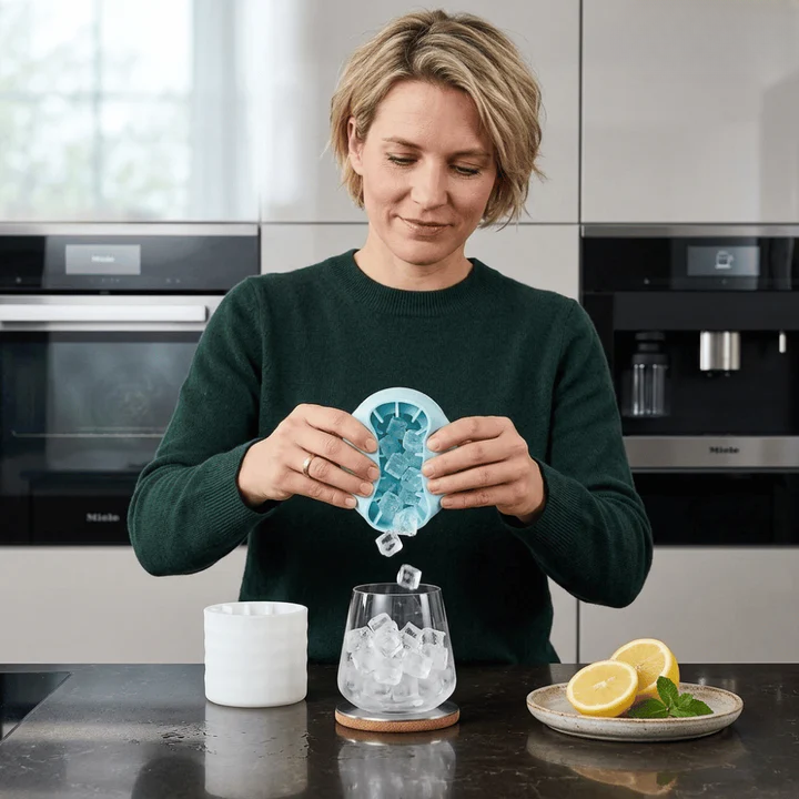 Silikon-Eiswürfelform – Eiswürfel auf einen Schlag